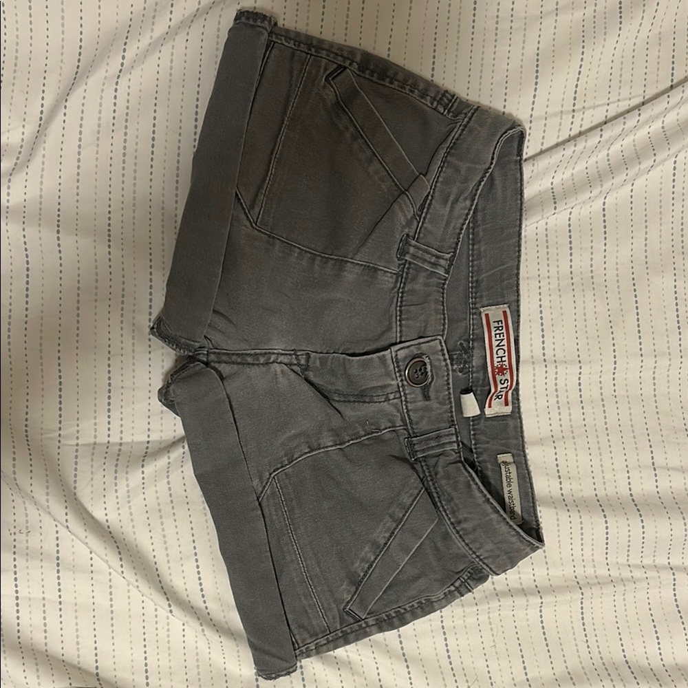 French Connection Gray Denim Shorts